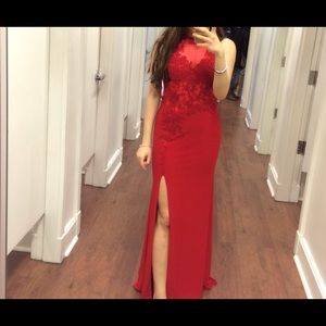 Red prom dress